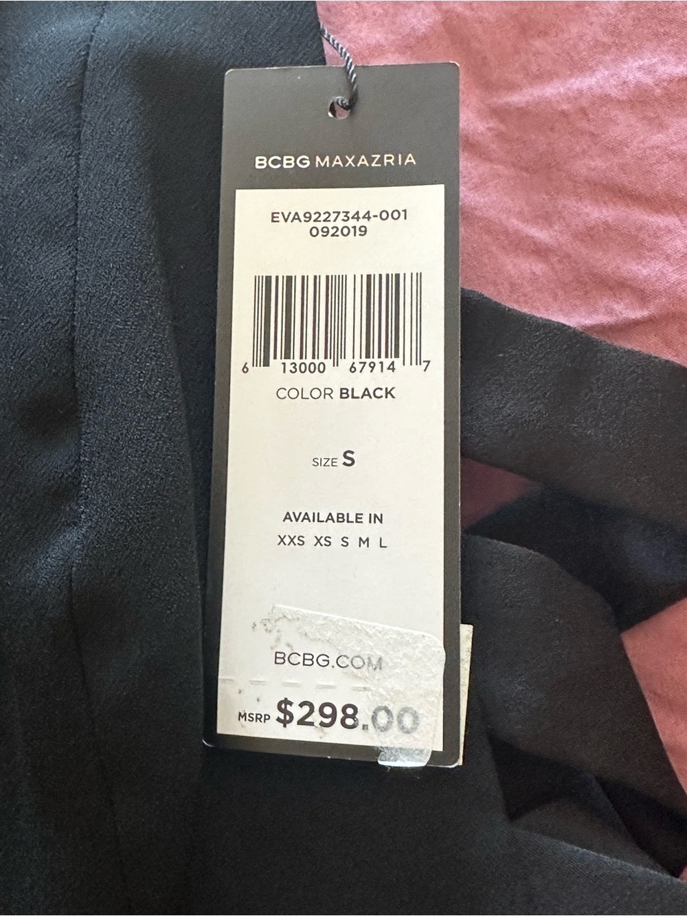 BCBGMaxAzria Black Backless V-Neck Lace-Up Dress - Picture 9 of 10